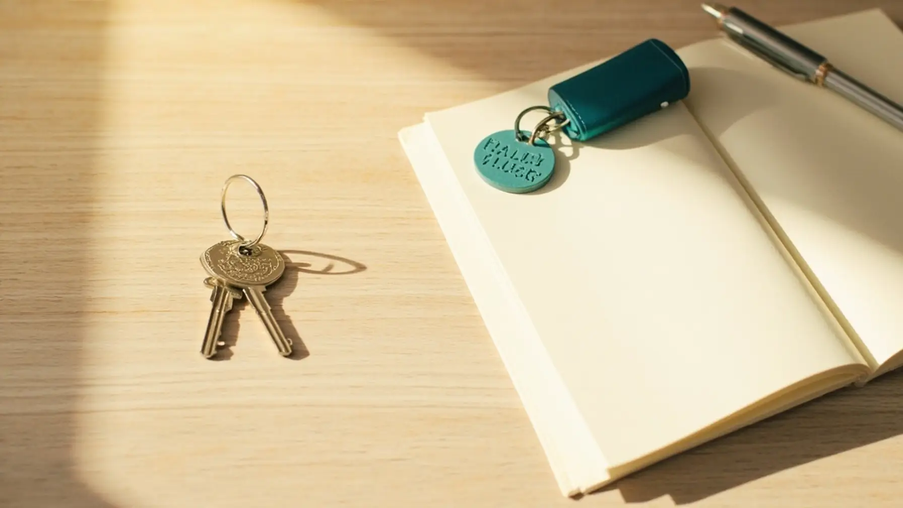 Chaves de apartamento e mochila representando investimento em imóvel para filho universitário